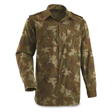 Romanian Military Surplus Camo Field Jacket, New
