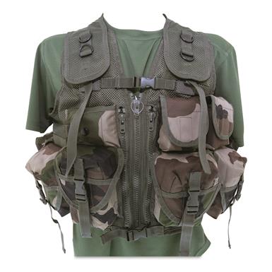 Mil-Tec 9-pocket Tactical Vest, CCE Woodland Camo