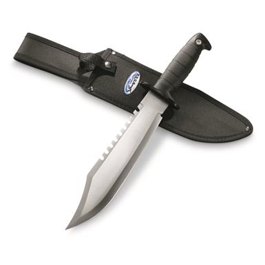 SZCO 15" Beast Knife with Fire Starter and Sharpener