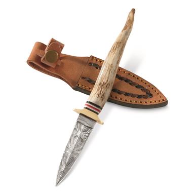 SZCO 8" Stag Tip Boot Knife