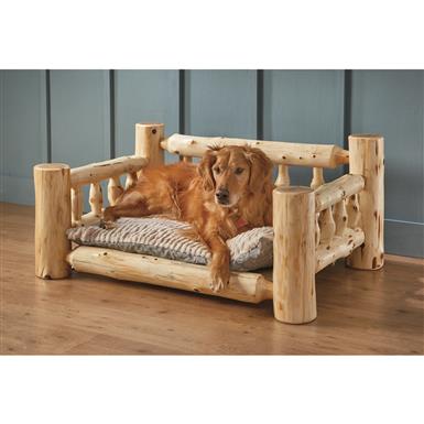 Fireside Lodge Cedar Log Dog Bed