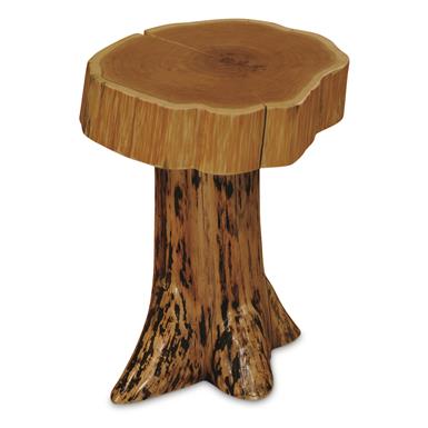 Fireside Lodge Cedar Log Stump End Table