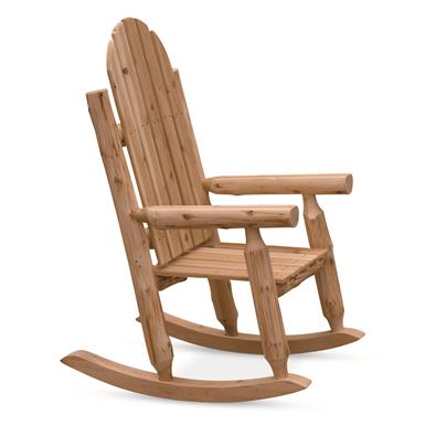 Fireside Lodge Outdoor Cedar Adirondack Rocking Chair