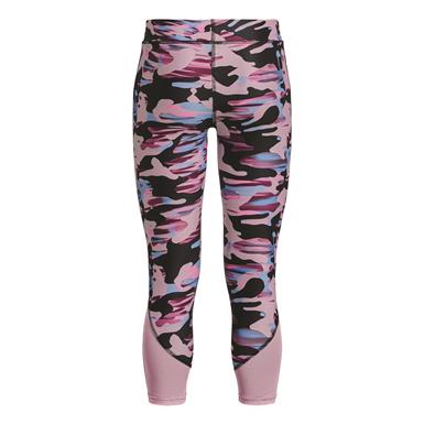 Under Armour Girls' HeatGear Printed Ankle Crop Leggings
