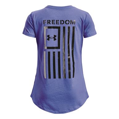 Under Armour Girls' Freedom Foil Flag Shirt