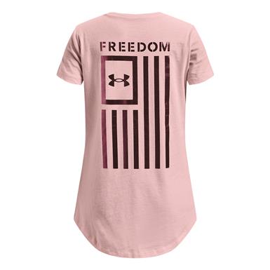 Under Armour Girls' Freedom Foil Flag Shirt