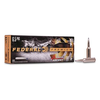 Federal Premium Terminal Ascent, 6.5 PRC, Bonded Polymer Tip, 130 Grain, 20 Rounds