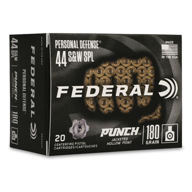 Federal Personal Defense Punch, .44 Special, JHP, 180 Grain, 20 Rounds