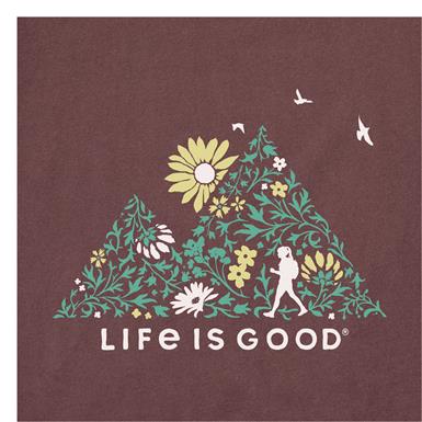 Life is Good Women's Wildflower Hike Long Sleeve Crusher Lite Shirt