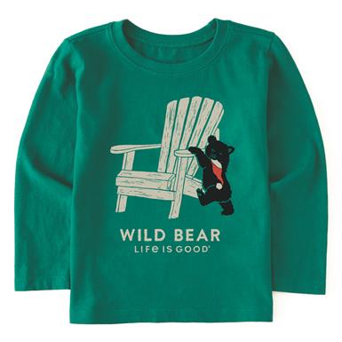 Life Is Good Toddler Holiday Adirondack Wild Bear Crusher Shirt