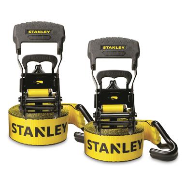 Stanley Heavy Duty 1.5" x 16' Ratchet Strap, 2 Pack