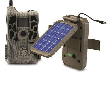 Stealth Cam Reactor Cellular Trail Camera with Sol-Pak Solar Battery Pack, 26MP