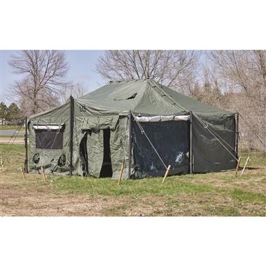 U.S. Military Surplus MGPTS Type 1 Tent System, 18' x 18', Used