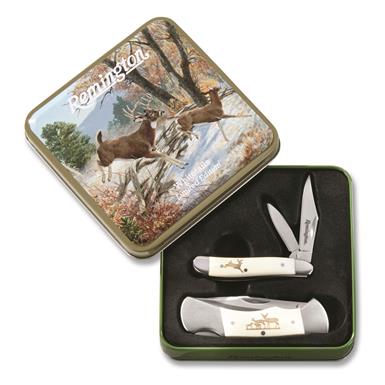 Remington Whitetail Collector Knife Set in Gift Tin