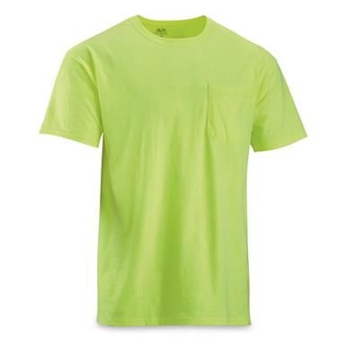 U.S. Municipal Surplus HiVis Safety T-Shirts, 2 Pack, New