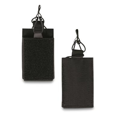Mil-Tec Single M4 Magazine Pouch, with Hook and Loop Back