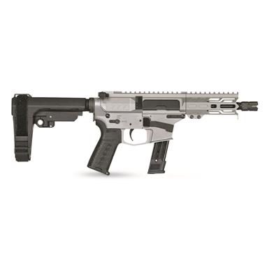 CMMG Banshee Mk17 AR-style Pistol, Semi-auto, 9mm, 5" Barrel, 21+1, Titanium, SIG P320 Mags
