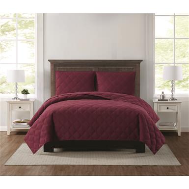 Truly Soft Everyday 3D Puff Quilted Quilt Set