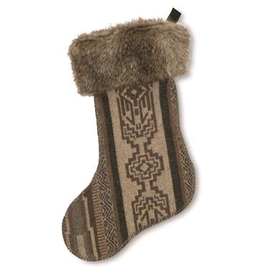 Wooded River Lodge Lux Christmas Stocking