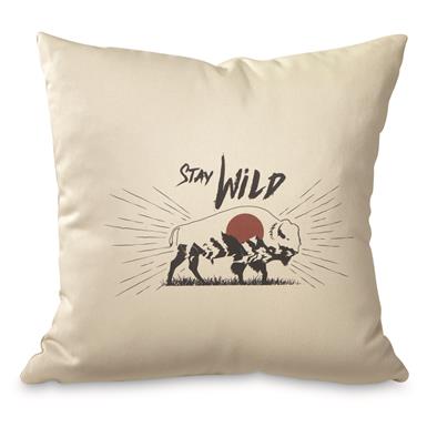 Wooded River Stay Wild Decorative Pillow