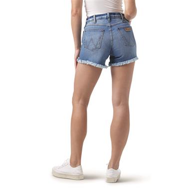 Wrangler Women's Retro High-Rise Frayed Hem Cut-Off Shorts