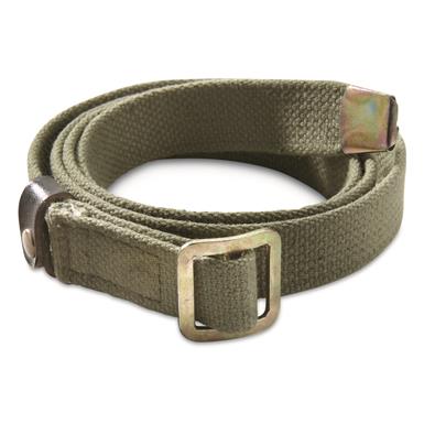 Russian Military Surplus Trouser Belts, Olive Drab, 4 Pack, Like New