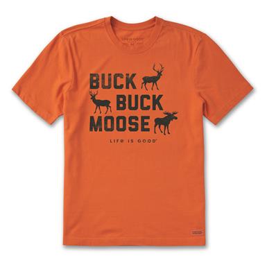 Life Is Good Men's Buck Buck Moose Crusher Shirt
