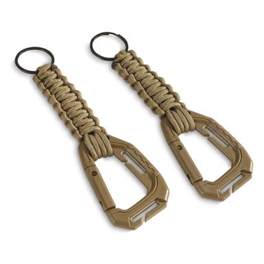 Mil-Tec Tactical Paracord Key Holders, 2 Pack