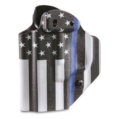 Mission First Tactical Ambidextrous Appendix IWB/OWB Holsters, Thin Blue Line