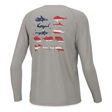 Huk Youth American KC Flag Fish Pursuit Shirt