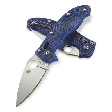 Spyderco Manix 2 Lightweight Translucent Blue Folding Knife