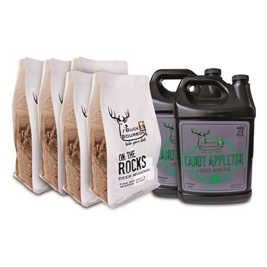 Buck Bourbon Candy Appletini and On the Rocks Attractant Kit