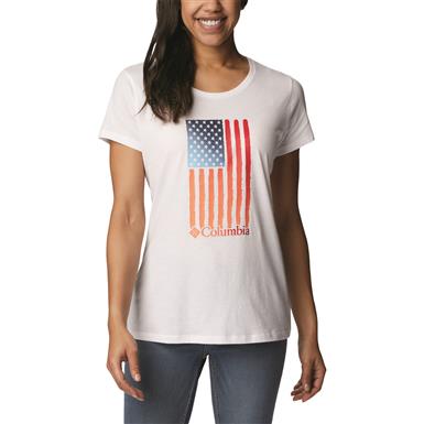 Columbia Daisy Days Graphic T-Shirt, Watercolor Flag