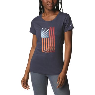 Columbia Daisy Days Graphic T-Shirt, Watercolor Flag