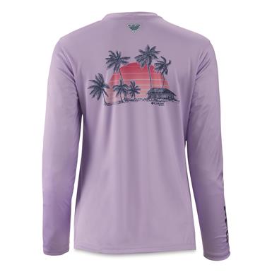 Columbia Women’s PFG Tidal Tee Palapa Palms Long Sleeve Shirt