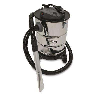 Cleveland Iron Works Stainless Steel Ash Vacuum Cleaner, 6.5 Gallons