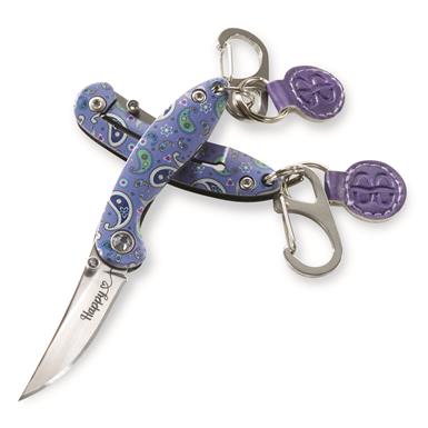 Brighten Blades Keychain Knife, Happy