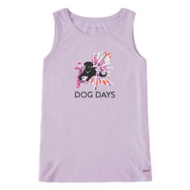 Life is Good Women's Tie Dye Dog Days Crusher-Lite Tank