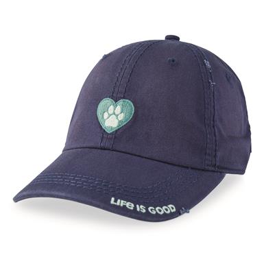 LIfe is Good Animal Heart Sunwashed Chill Cap