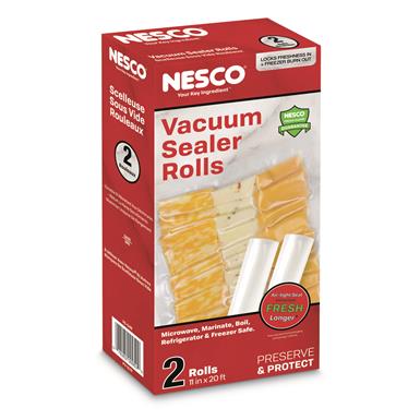 NESCO Vacuum Sealer Rolls, 2 Pack, 11" x 20'