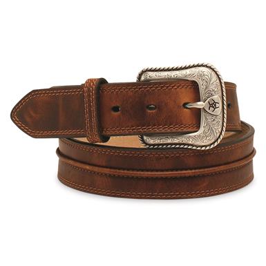 Ariat Belt with Center Piping, 1.5"