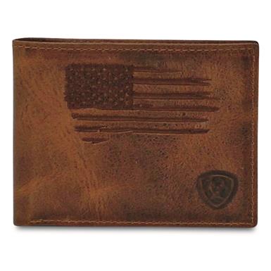 Ariat Scratch Flag Bifold Wallet