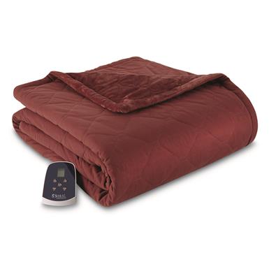Shavel Home Products Micro Flannel Premier Electric Throw Blanket