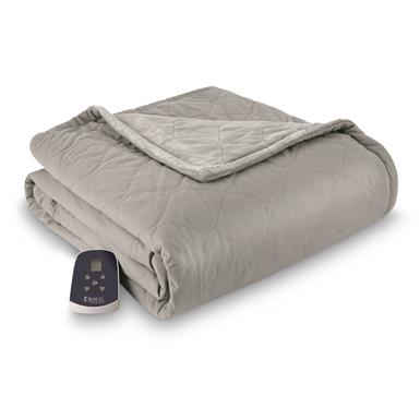 Shavel Home Products Micro Flannel Premier Electric Throw Blanket