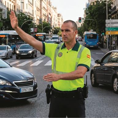 Spanish Traffic Police Surplus Hi Vis Short Sleeve Shirt, New