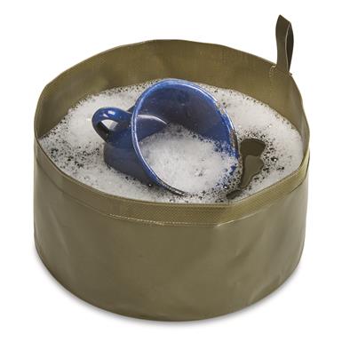 Belgian Military Surplus Canvas Water Bowls, 3 Pack, New
