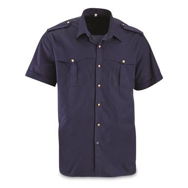 Italian Carabinieri Police Surplus Short Sleeve Uniform Shirts, 3 Pack, New