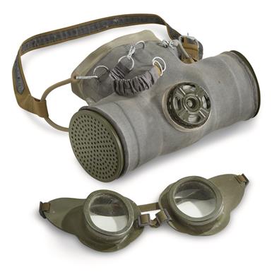 Romanian Military Surplus Horse Gas Mask, New