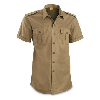 Italian Military Surplus Short Sleeve Field Shirts, 2 Pack, New