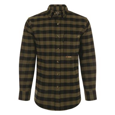 Drake Men's Autumn Brushed Twill Buffalo Plaid Long Sleeve Shirt